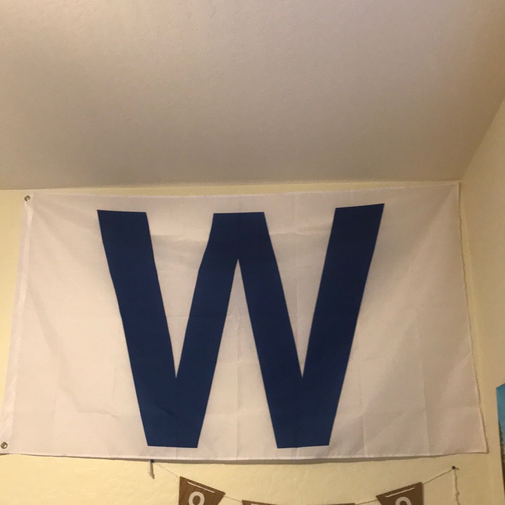 fly the W cubbies flag